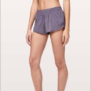 Purple Lululemon Hotty Hot Shorts